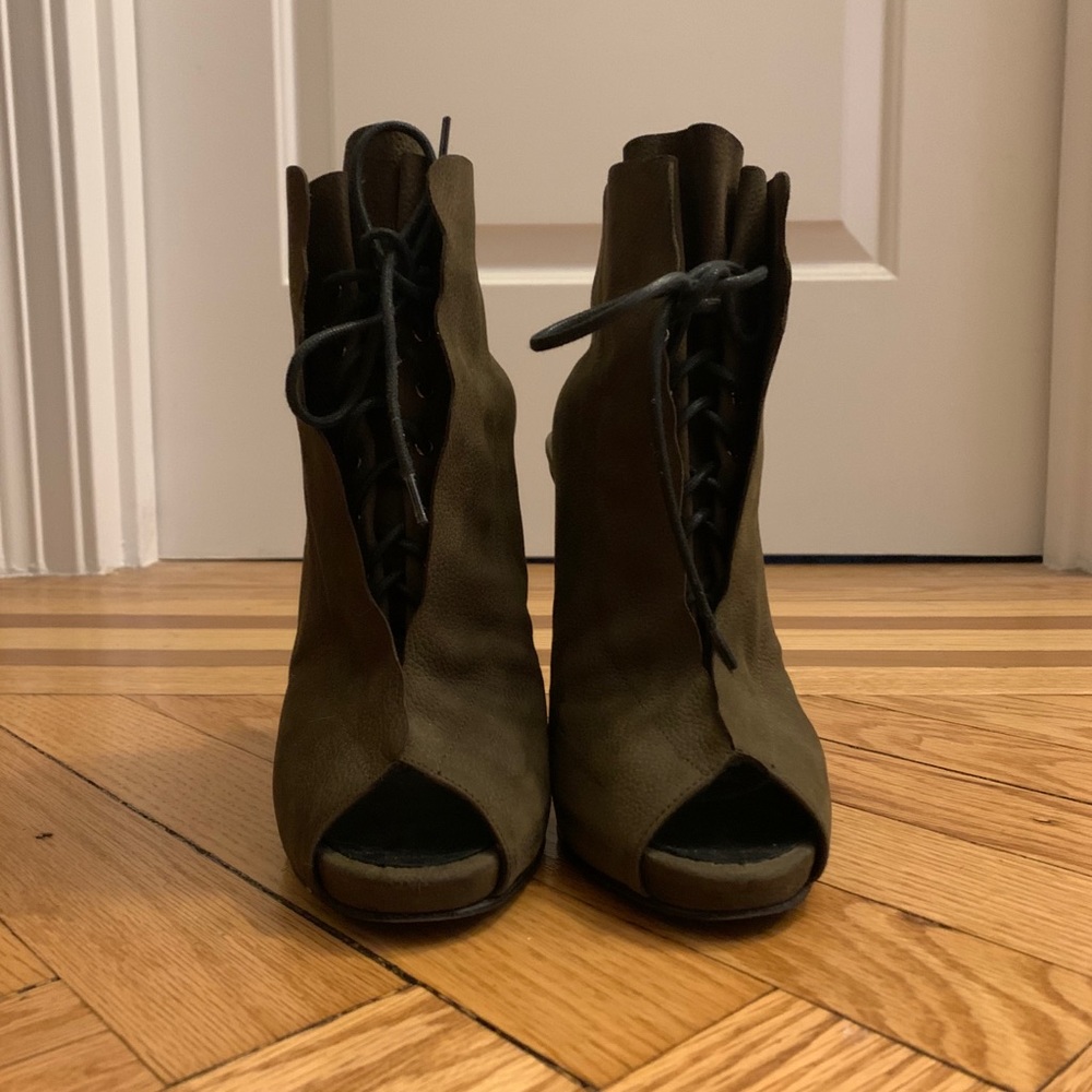 THAKOON Leather Booties by Guiseppe Zanotto